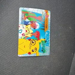 Pikachu Togepi Pocket monsters Anime collection Pokemon card BANDAI Holo Vintage - Image 5