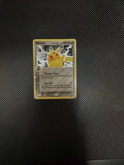 Pokemon Pikachu TCG Delta Species 035 Promo Holo Black Star DMG Condition - Image 1