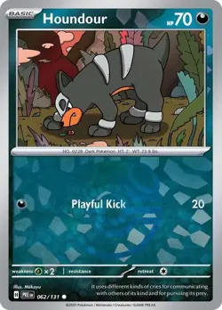 Pokemon TCG - Houndour (Master Ball Pattern) - SV: Prismatic Evolutions (PRE) - Image 1