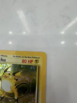 Pokemon TCG Base Set Raichu Holo Rare Card 14/102 WOTC LP - Image 2