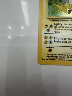 Pokemon TCG Base Set Raichu Holo Rare Card 14/102 WOTC LP - Image 4