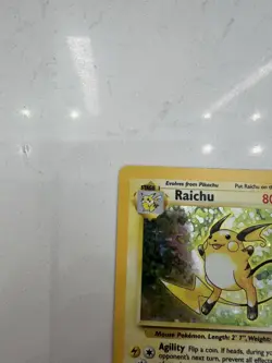 Pokemon TCG Base Set Raichu Holo Rare Card 14/102 WOTC LP - Image 5