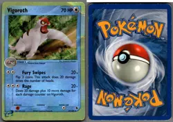 2003 Pokemon, EX Ruby & Sapphire, #47/109 Vigoroth, Reverse Holo Uncommon - Image 1