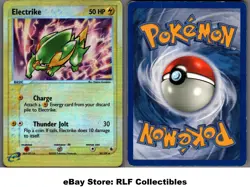 2003 Pokemon, EX Ruby & Sapphire #30/109 Electrike, Reverse Holo Uncommon - Image 1