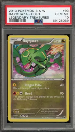 Pokemon Rayquaza Legendary Treasures Holo Rare #93 PSA 10 Gem Mint - Image 1