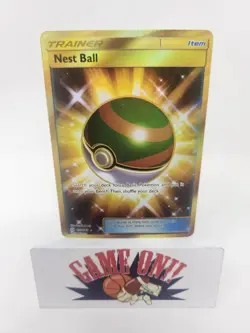 Pokemon TCG Nest Ball Gold Secret Rare 158/149Pokemon Sun & Moon BUF - Image 1