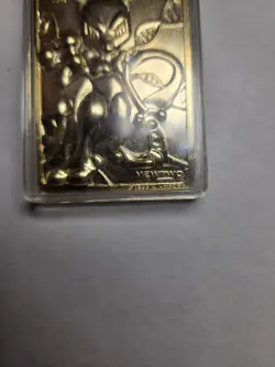 Vintage 1999 Nintendo 23K Gold Plated Pokemon Trading Card - Mewtwo - Image 3