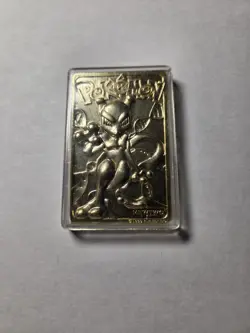 Vintage 1999 Nintendo 23K Gold Plated Pokemon Trading Card - Mewtwo - Image 4