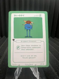 Blubby (Gloom) 23/38 - 1st Edition Pokederp Second Print Fan Art - Pokemon - Image 1