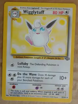 Wigglytuff 32/64 Rare Non-Holo Jungle Set Pokemon Card LP - Image 1