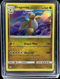 Dragonite 96/149 Holo Rare Sun & Moon Base Set 2017 Pokemon TCG Near Mint NM - Image 1