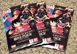 One Piece Op-09 Emperors In The New World Sleeved Booster Pack English Lot Of 3 - Image 1