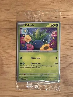 Oddish SVP 102 Path To The Peak Scarlet and Violet SEALED PROMO Pokemon Card - Image 1