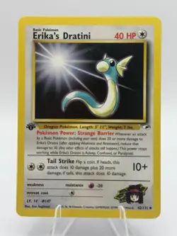 Pokemon Erika's Dratini Gym Heroes 1st Edition 42/132 Uncommon 40 HP Card - Image 1
