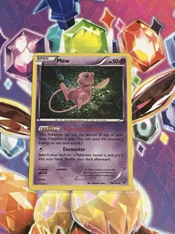Pokemon Mew TCG Holo Rare Card 29/124 XY Fates Collide 2016 - Image 1