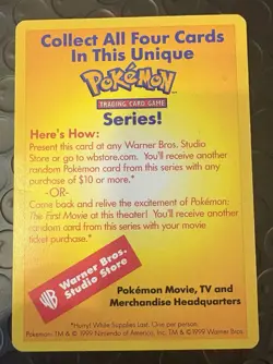 Pokemon TCG WOTC Ancient Mew Promo Card with League Promo Card NM - Image 5