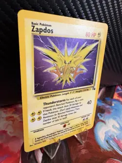 Zapdos Holo Base Set 15/102 LP WOTC Vintage Pokemon Card - Image 4