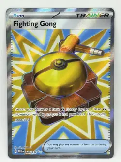Pokemon TCG Trainer Fighting Gong Mega Evolution 168/132 Ultra Rare NM Card - Image 1