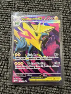 Pokemon Mega Manectric EX TCG Full Art Ultra Rare Card 158/132 - Image 1