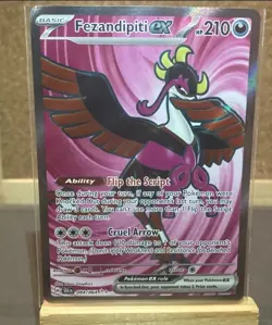 Pokemon TCG Fezandipiti ex 084/064 Shrouded Fable Holo Full Art Card NM - Image 1