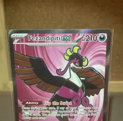 Pokemon TCG Fezandipiti ex 084/064 Shrouded Fable Holo Full Art Card NM - Image 2