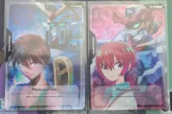 G2U GUNDAM CARD GAME FOIL MACHU NONFOIL YEERO YUY RESOURCE TCG ANIME EXPO 2025 - Image 1