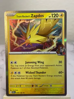 Team Rocket's Zapdos - (Cosmos Holo) 070/182 Miscellaneous Cards & Products Holo - Image 1