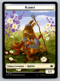 Rabbit T 0003/ Agate Instigator T 0020 Bloomburrow Regular - Image 1