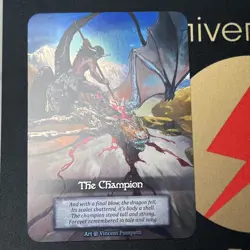 Sorcery Contested Realm - Beta - THE CHAMPION - Foil Promo - Image 1