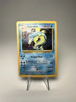 Pokemon Base Set Gyarados Holo Rare #6/102 Unlimited English 1999 TCG - Image 1