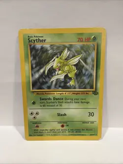 Pokemon TCG Scyther 26/64 Jungle Unlimited Non-Holo - Image 1