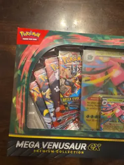 POKEMON MEGA VENUSAUR EX PREMIUM COLLECTION BOX FACTORY SEALED - Image 4