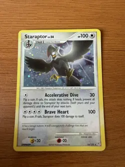 Staraptor 16/130 Diamond & Pearl Base Set Pokemon Holo Rare - Image 1