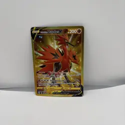 Pokemon TCG Galarian Zapdos V 182/172 NM/MT Brilliant Stars Gold Secret Rare - Image 1