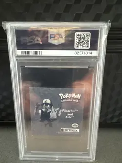 1999 Pokemon PSA 10 Stickers Pikachu&Ash Ser. 1 Bonus Prism Sticker PR 11 - Image 2