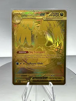 Pokemon TCG Ascended Heroes Mega Dragonite Ex Gold Hyper Rare 295/217 Near Mint - Image 1
