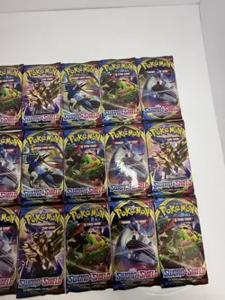 Pokemon TCG Sword And Shield Base Set Booster Pack Lot Of 30x Factory Sealed - Image 4