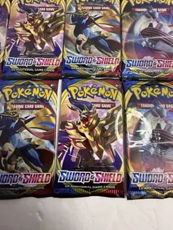 Pokemon TCG Sword And Shield Base Set Booster Pack Lot Of 30x Factory Sealed - Image 5