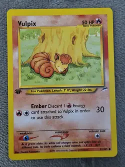 Pokemon Vulpix 91/105 1st Edition NEO Destiny NM- - Image 1