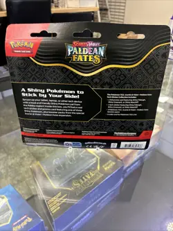 Pokemon TCG Paldean Fates Tech Sticker Collection 3 Packs - Maschiff Promo - New - Image 3