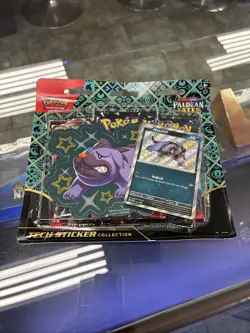 Pokemon TCG Paldean Fates Tech Sticker Collection 3 Packs - Maschiff Promo - New - Image 5