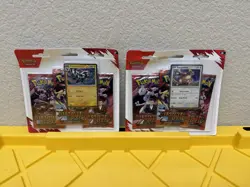 Pokemon Destined Rivals 3 Packs Blister Kangaskhan & 3 Pack Zebstrika New Sealed - Image 1