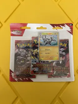 Pokemon Destined Rivals 3 Packs Blister Kangaskhan & 3 Pack Zebstrika New Sealed - Image 3