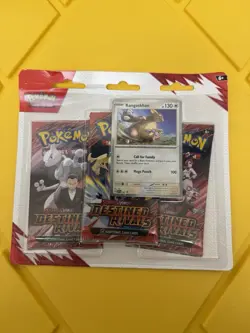 Pokemon Destined Rivals 3 Packs Blister Kangaskhan & 3 Pack Zebstrika New Sealed - Image 5
