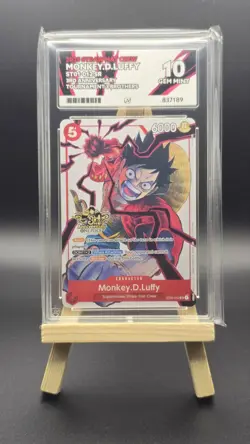 One Piece Card - Monkey D. Luffy (ST01-012) 3rd Anniversary Stamped - ACE 10 - Image 1