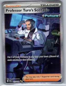 Professor Turo's Scenario 257/182 SIR SV04: Paradox Rift - Pokemon Card - NM - Image 1