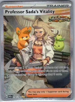 Professor Sada's Vitality 256/182 SIR SV04: Paradox Rift - Pokemon Card - NM - Image 1