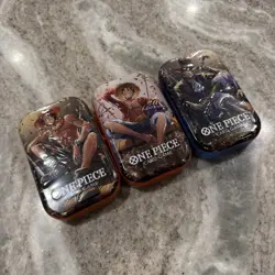 One Piece Card TCG Vol 2 Mini Tin Set of 3 (TS-O2, OP-13) Brand New & Sealed - Image 1