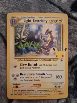 Light Toxtricity SWSH137 SWSH: Sword & Shield Promo Cards Holo LP+ - Image 1
