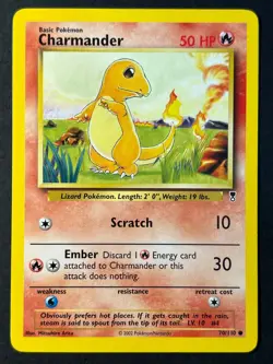 Charmander 70/110 Legendary Collection - Common Pokemon Card LP - Image 1